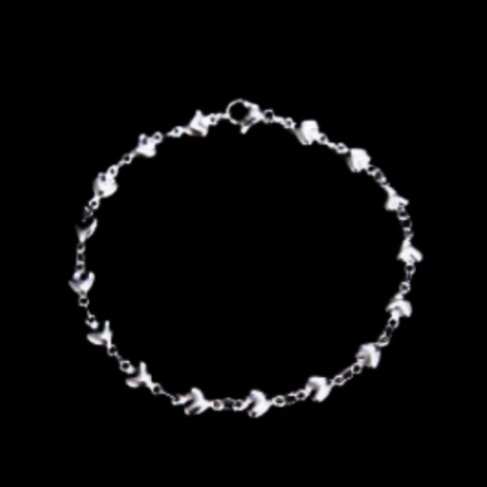 Chain Of Love Beaded Heart Bracelet